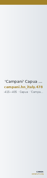 'Campani' Capua Historia Numorum Italy 478 — CANOA