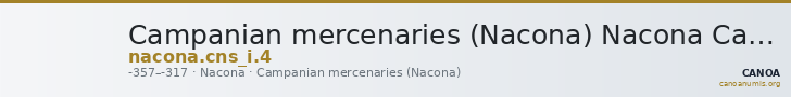 Campanian mercenaries (Nacona) Nacona Calciati 1983 4 — CANOA