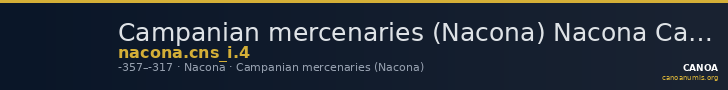 Campanian mercenaries (Nacona) Nacona Calciati 1983 4 — CANOA