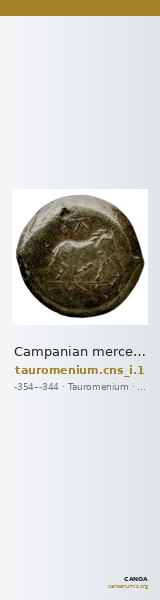 Campanian mercenaries (Tauromenium) Tauromenium Calciati 1987 1 — CANOA