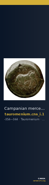 Campanian mercenaries (Tauromenium) Tauromenium Calciati 1987 1 — CANOA