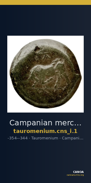 Campanian mercenaries (Tauromenium) Tauromenium Calciati 1987 1 — CANOA