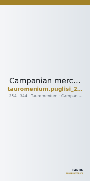 Campanian mercenaries (Tauromenium) Tauromenium Puglisi 2009 369 — CANOA