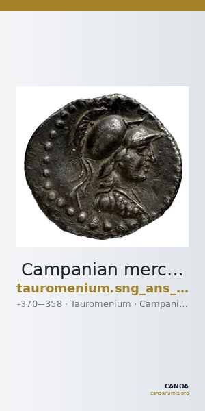 Campanian mercenaries (Tauromenium) Tauromenium SNG ANS 1233 — CANOA