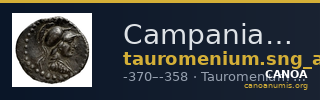 Campanian mercenaries (Tauromenium) Tauromenium SNG ANS 1233 — CANOA