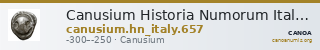 Canusium Historia Numorum Italy 657 — CANOA