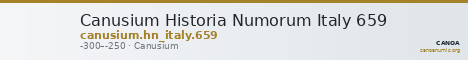 Canusium Historia Numorum Italy 659 — CANOA
