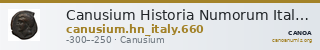 Canusium Historia Numorum Italy 660 — CANOA