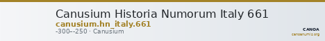 Canusium Historia Numorum Italy 661 — CANOA