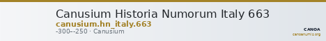 Canusium Historia Numorum Italy 663 — CANOA