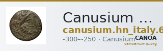 Canusium Historia Numorum Italy 664 — CANOA