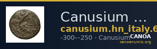 Canusium Historia Numorum Italy 664 — CANOA