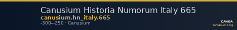 Canusium Historia Numorum Italy 665 — CANOA
