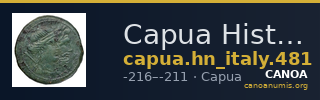 Capua Historia Numorum Italy 481 — CANOA