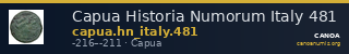 Capua Historia Numorum Italy 481 — CANOA