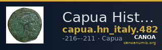 Capua Historia Numorum Italy 482 — CANOA