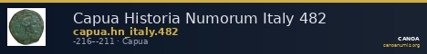 Capua Historia Numorum Italy 482 — CANOA