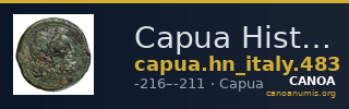 Capua Historia Numorum Italy 483 — CANOA