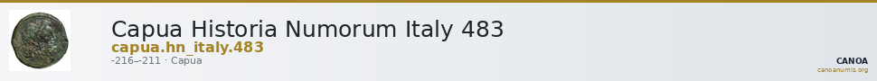 Capua Historia Numorum Italy 483 — CANOA