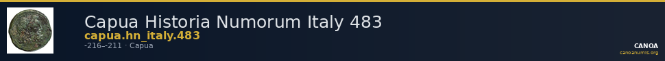 Capua Historia Numorum Italy 483 — CANOA