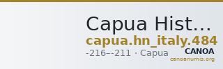 Capua Historia Numorum Italy 484 — CANOA