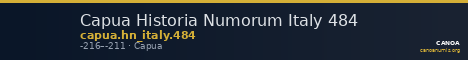 Capua Historia Numorum Italy 484 — CANOA