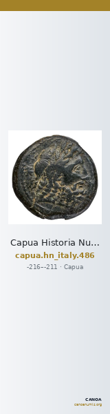 Capua Historia Numorum Italy 486 — CANOA