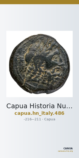 Capua Historia Numorum Italy 486 — CANOA