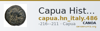 Capua Historia Numorum Italy 486 — CANOA