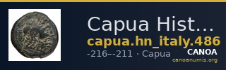Capua Historia Numorum Italy 486 — CANOA
