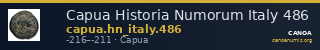 Capua Historia Numorum Italy 486 — CANOA