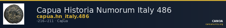 Capua Historia Numorum Italy 486 — CANOA