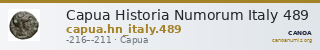 Capua Historia Numorum Italy 489 — CANOA