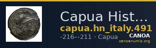 Capua Historia Numorum Italy 491 — CANOA