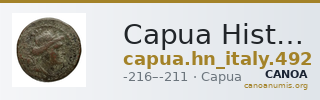 Capua Historia Numorum Italy 492 — CANOA