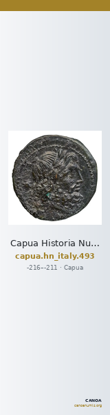 Capua Historia Numorum Italy 493 — CANOA