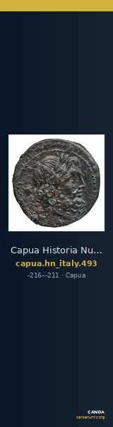 Capua Historia Numorum Italy 493 — CANOA