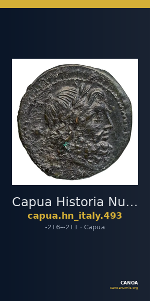 Capua Historia Numorum Italy 493 — CANOA