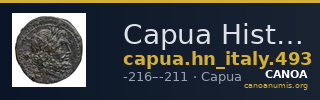 Capua Historia Numorum Italy 493 — CANOA