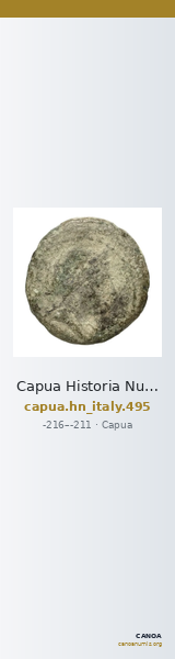 Capua Historia Numorum Italy 495 — CANOA