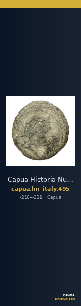 Capua Historia Numorum Italy 495 — CANOA