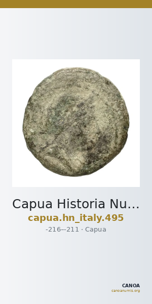 Capua Historia Numorum Italy 495 — CANOA
