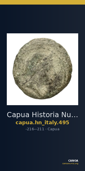 Capua Historia Numorum Italy 495 — CANOA