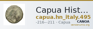 Capua Historia Numorum Italy 495 — CANOA