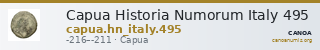 Capua Historia Numorum Italy 495 — CANOA