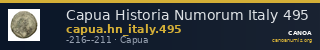 Capua Historia Numorum Italy 495 — CANOA