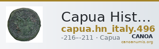 Capua Historia Numorum Italy 496 — CANOA