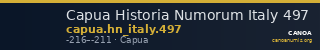Capua Historia Numorum Italy 497 — CANOA