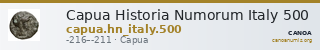Capua Historia Numorum Italy 500 — CANOA