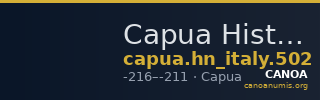 Capua Historia Numorum Italy 502 — CANOA